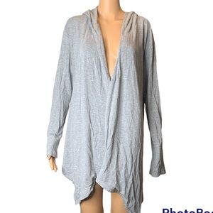Calvin Klein Underwear Pure Rib Open Hoodie smal gray heather